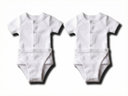 Pack of 2 Diaper Vest white bodysuit- 100% Cotton