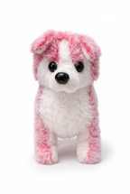 Battery Operated Walking Husky Plush Toy – Pink & White Dog, Ages 2+
