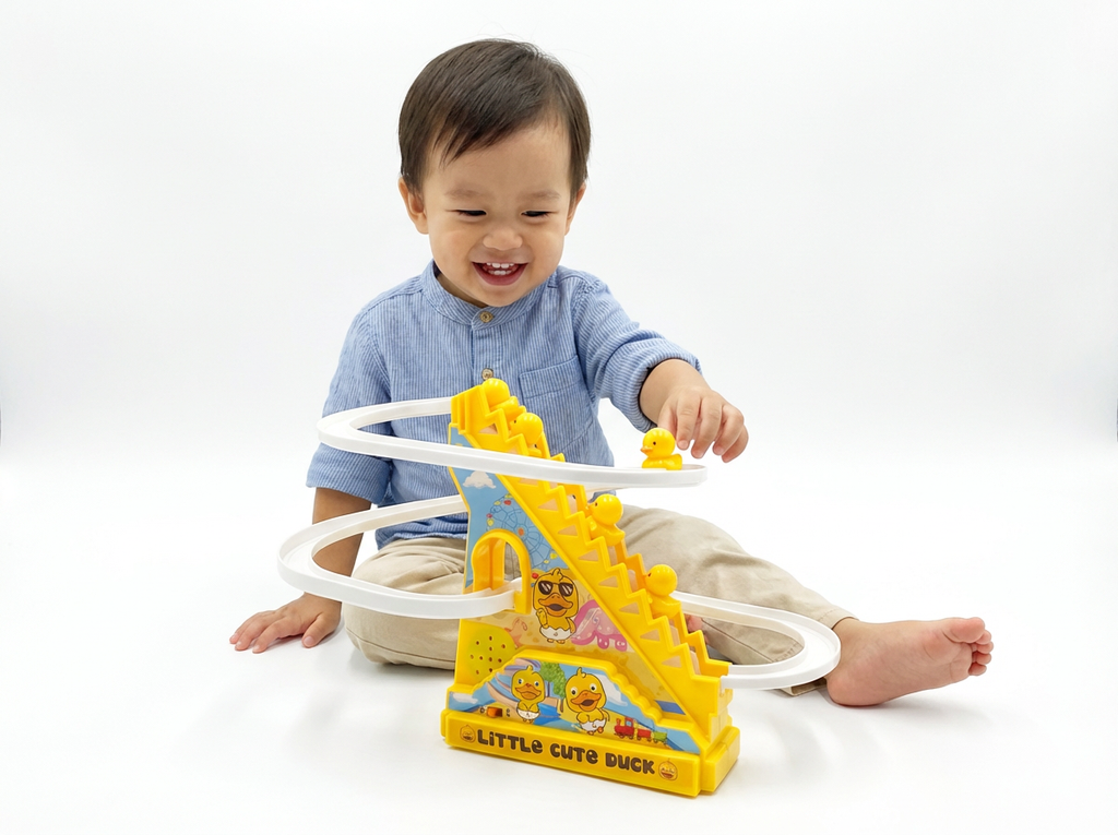 Battery Operated Little Duck Stair & Track Toy