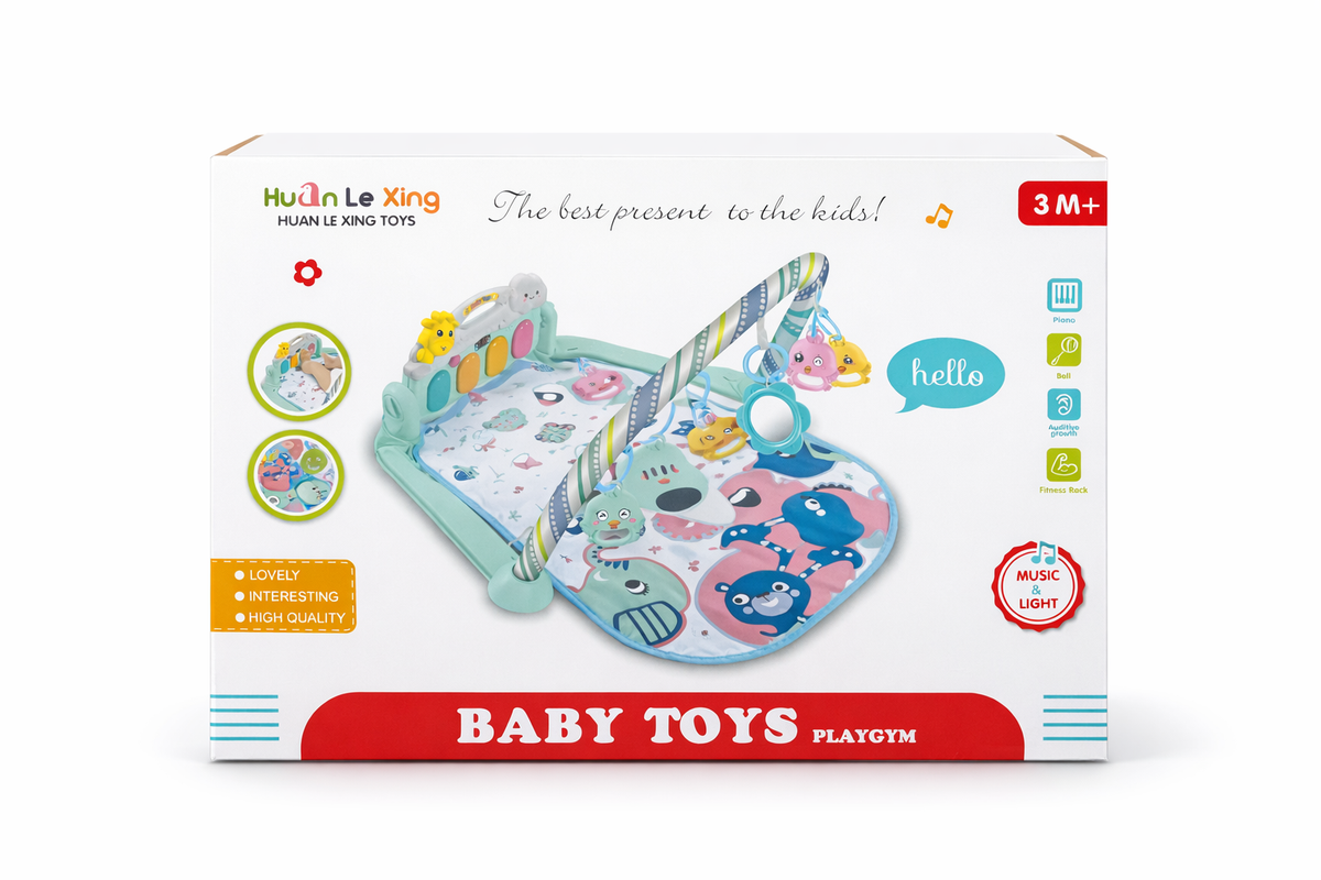 Baby Play Mat with Piano – Music & Light Activity Gym (3M+)