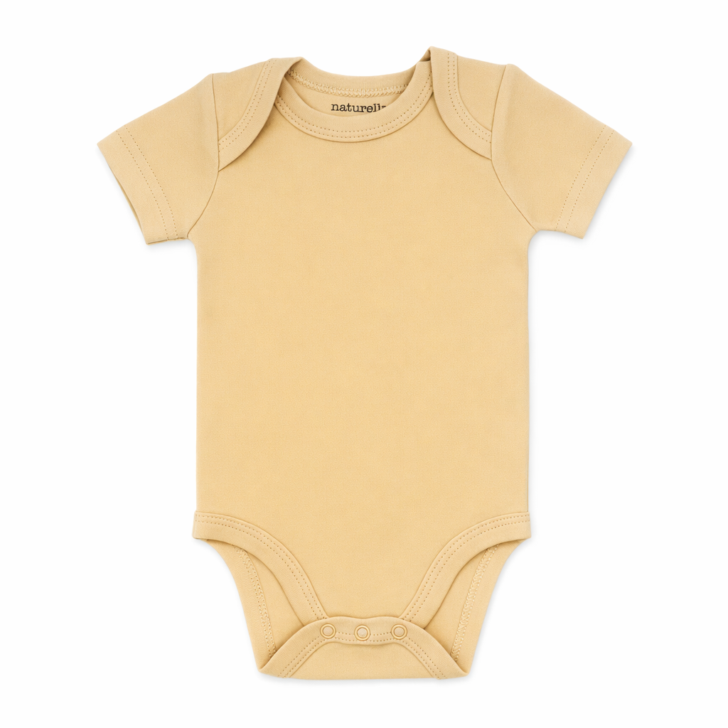 4 Pack Neutral Giraffe Baby Bodysuits – 100% Cotton