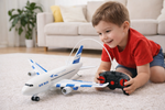 RC Air Bus Airplane Toy – Remote Control Plane with Lights (3+ Years)