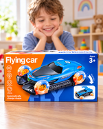 Flying Car Toy – 360° Rotating Stunt Car with LED Lights &amp; Sound | Blue