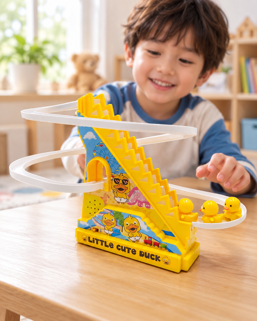 Battery Operated Little Duck Stair & Track Toy