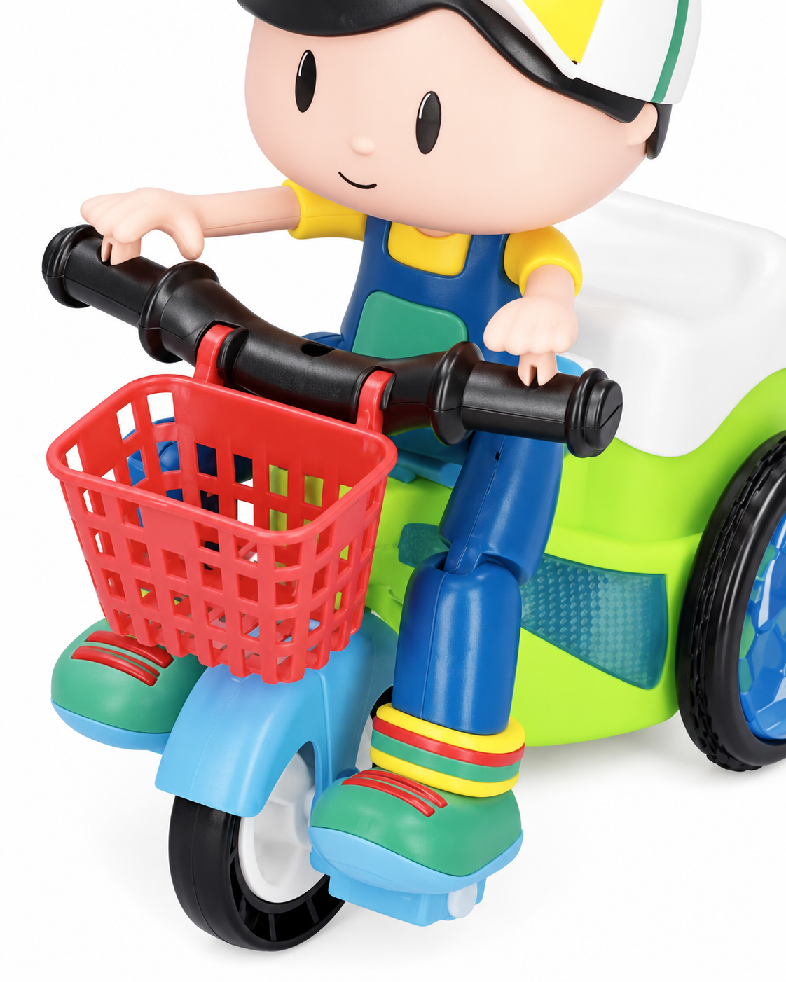 Stunt Tricycle Boy Toy – 360° Rotating Lights & Music (Age 3+)