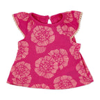 3 Piece Bunny & Floral Baby Girl Dress Set – Bodysuit, Top & Shorts